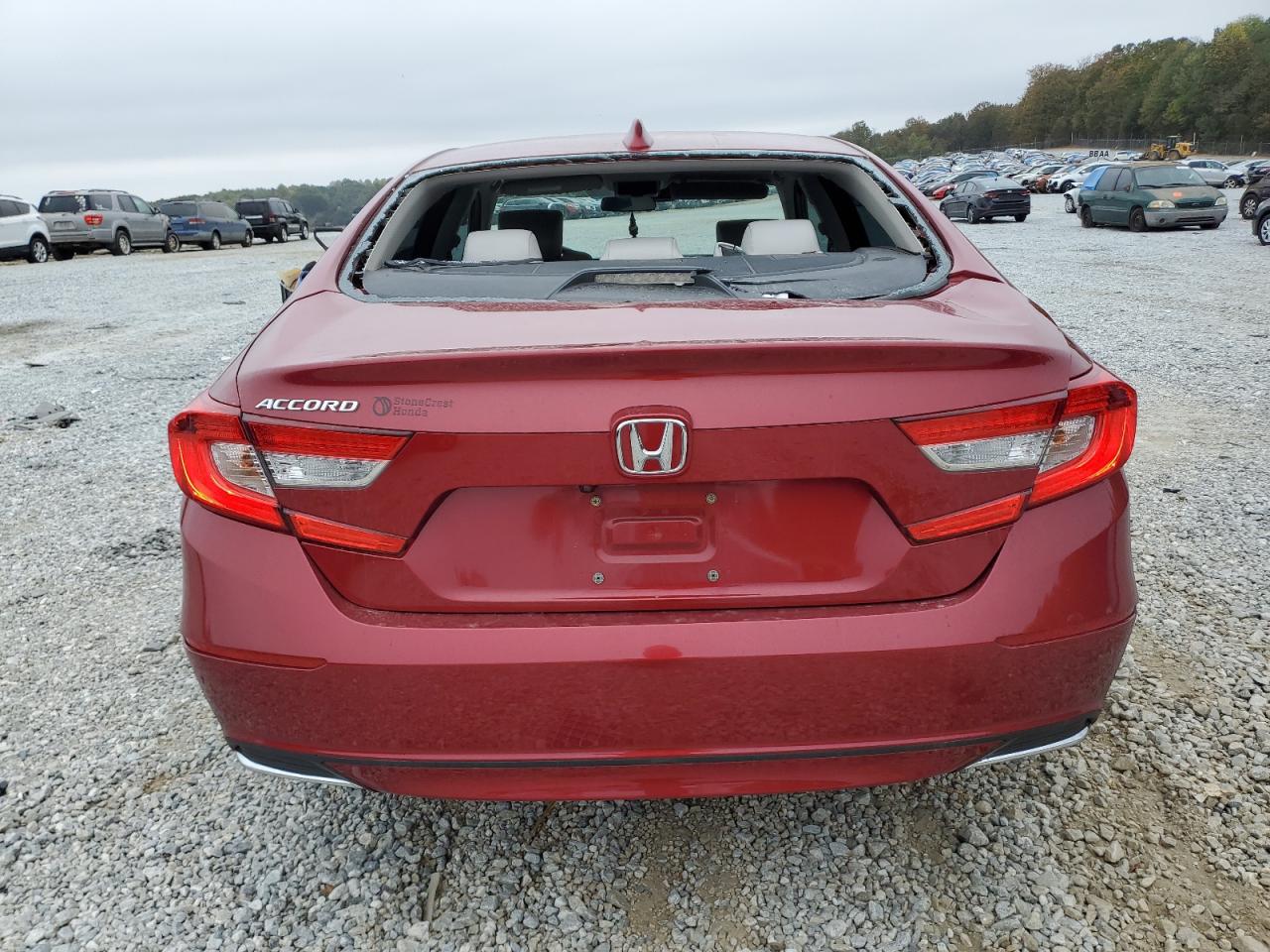 2018 Honda Accord VIN 1HGCV1F19JA266599 Copart auction photo, all over damage thumbnail 6