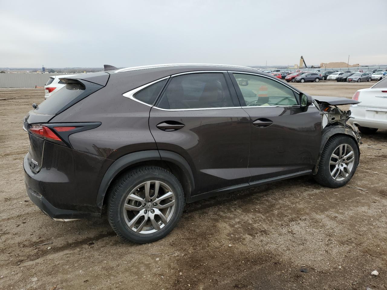 2015 Lexus NX VIN JTJBARBZ6F2009124 Copart auction photo, front end damage thumbnail 3