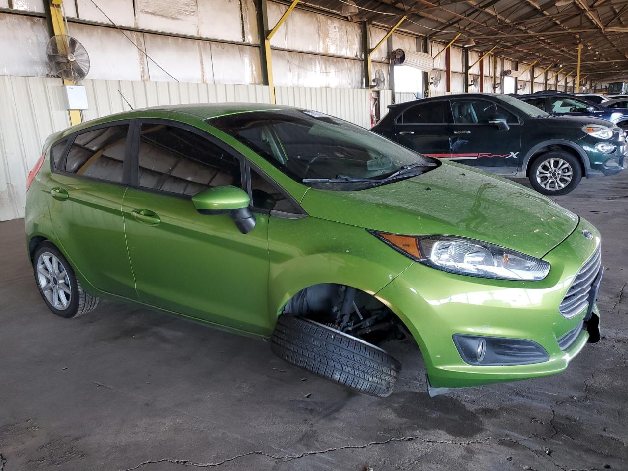 2018 Ford Fiesta VIN 3FADP4EJXJM146836 Copart auction photo, front end damage thumbnail 4