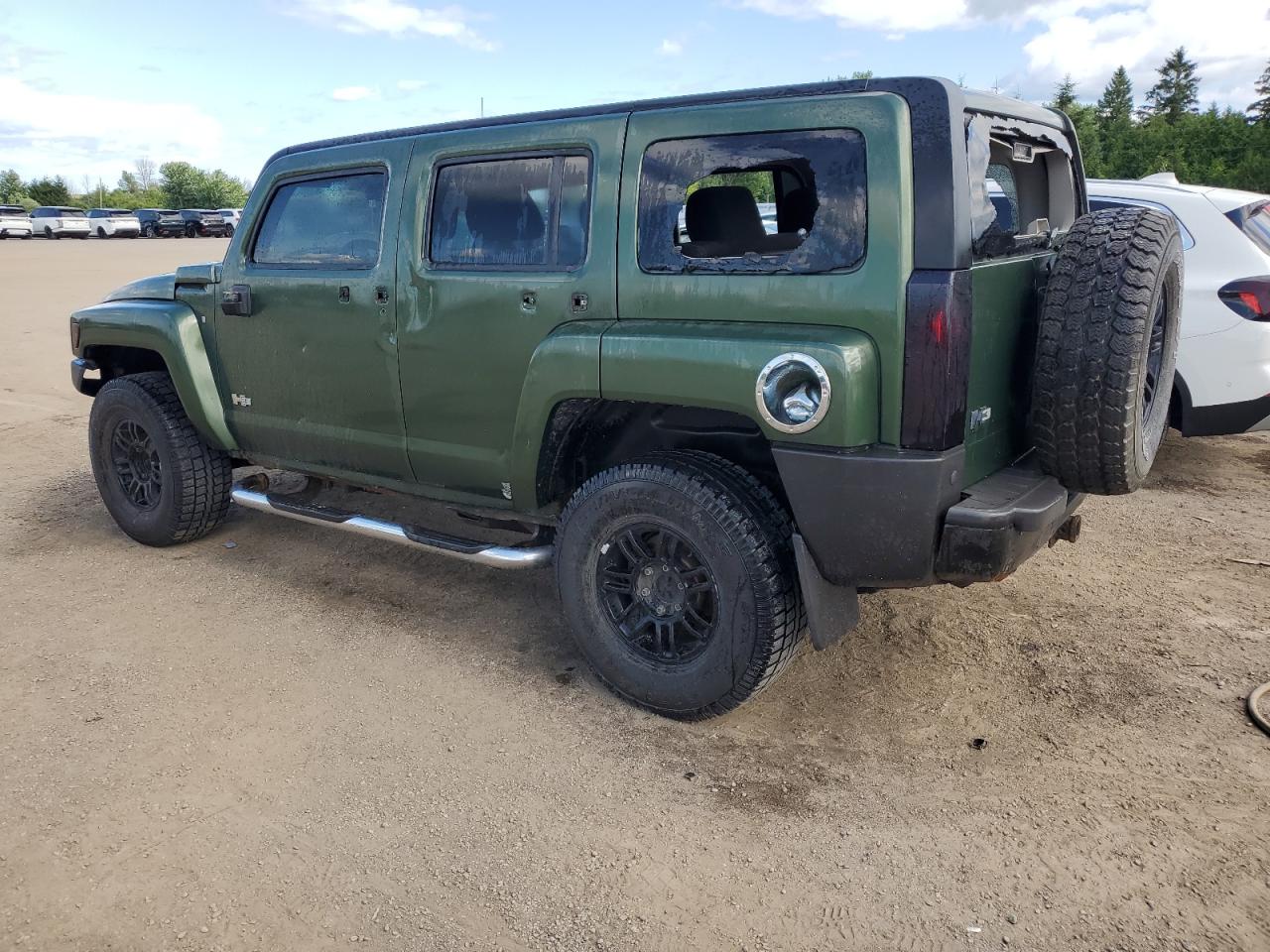 2007 Hummer H3 VIN 5GTDN13E778161689 Copart auction photo, side damage thumbnail 2