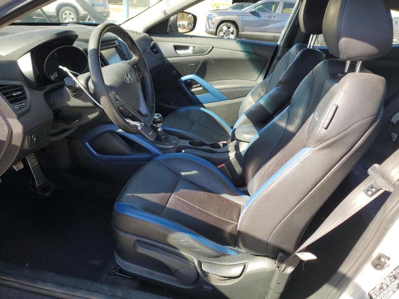 2014 Hyundai Veloster VIN KMHTC6AE8EU183757 Copart auction photo, rear end / side damage thumbnail 7