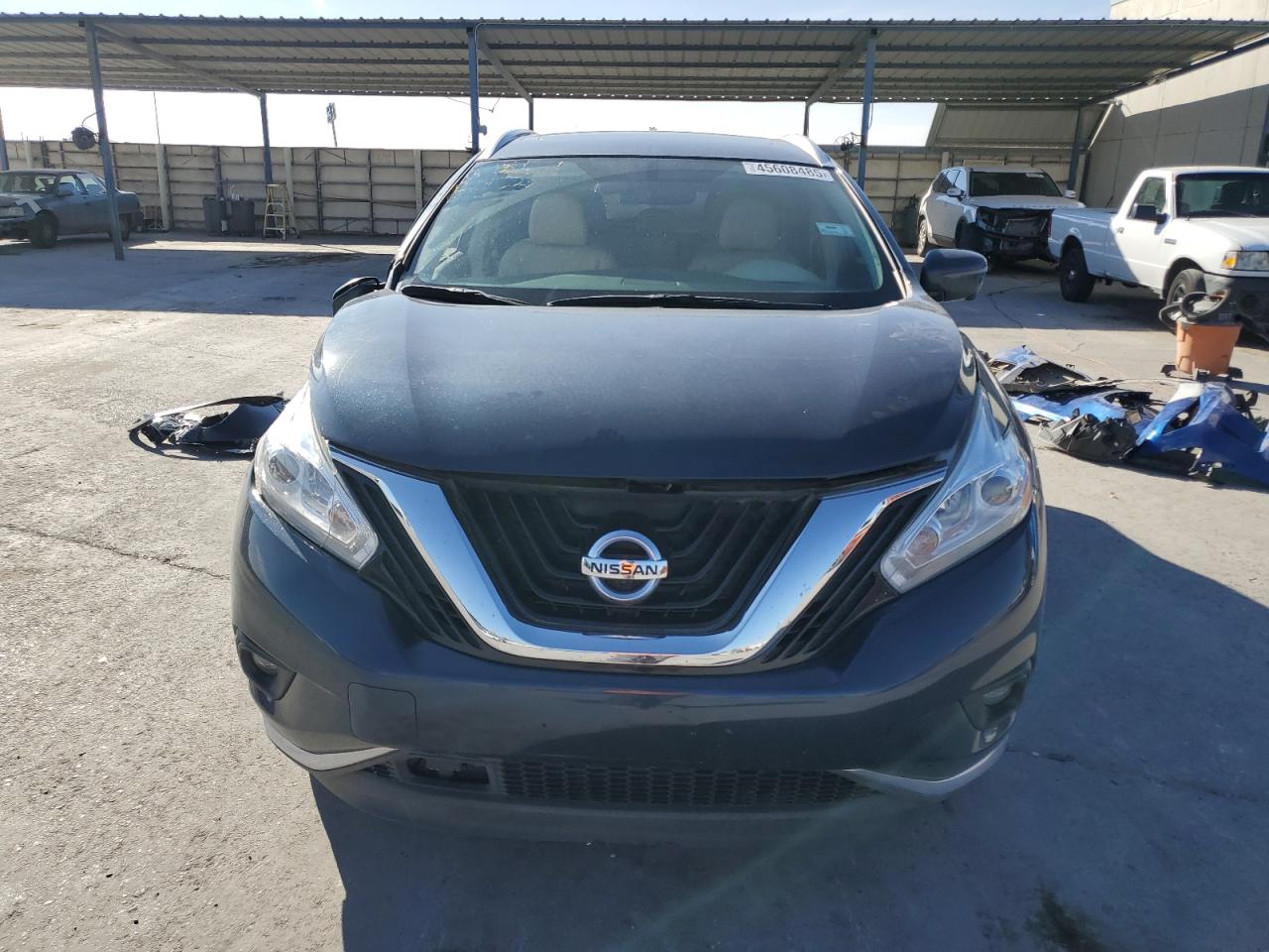 2017 Nissan Murano VIN 5N1AZ2MH5HN132087 Copart auction photo, front end / side damage thumbnail 5