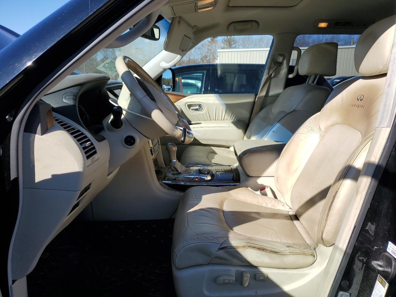 2011 Infiniti QX56 VIN JN8AZ2NC4B9303181 Copart auction photo, side / front end damage thumbnail 7