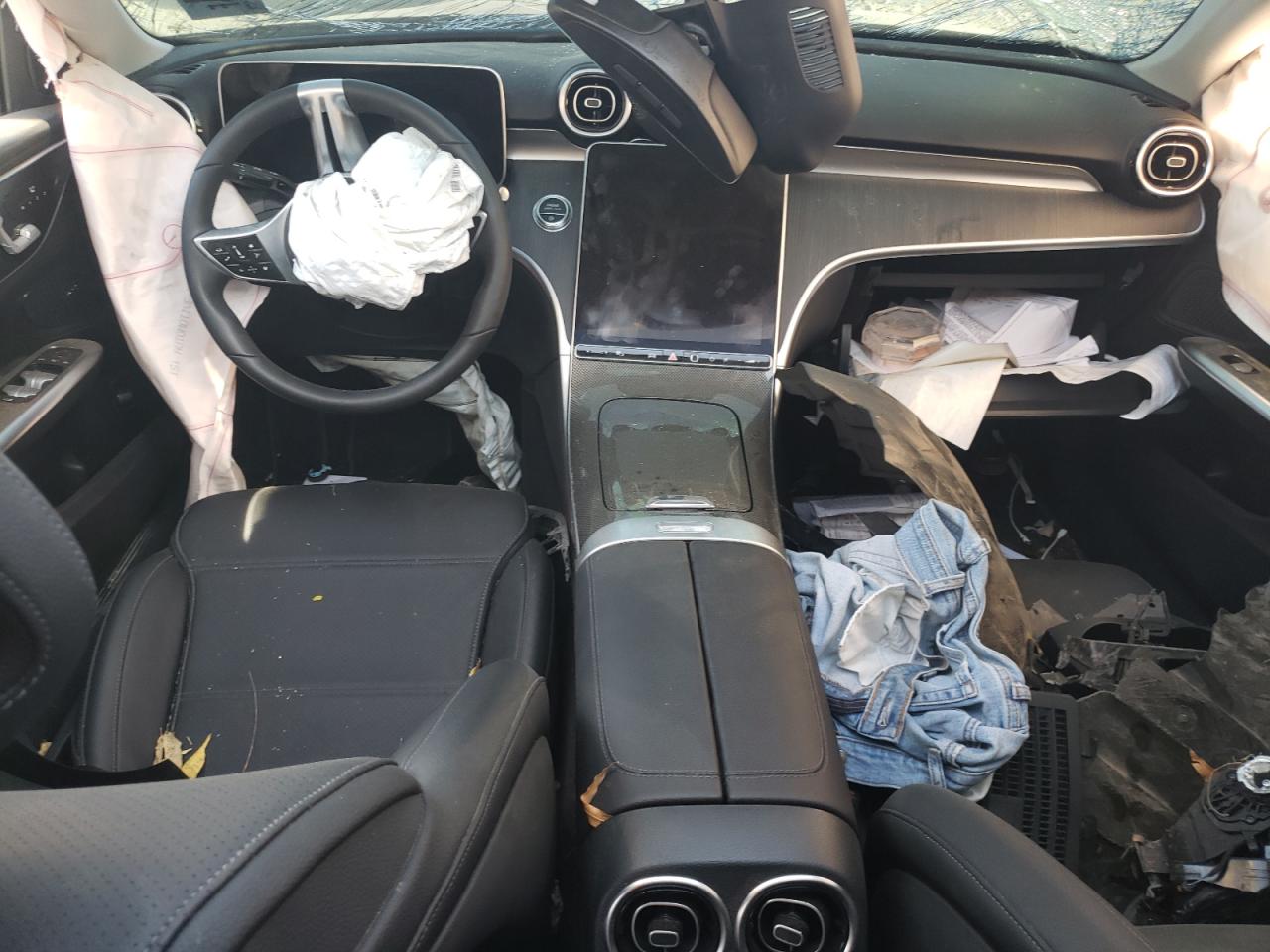 2023 Mercedes-Benz C-klasse VIN W1KAF4HB8PR125842 Copart auction photo, front end / top/roof damage thumbnail 8