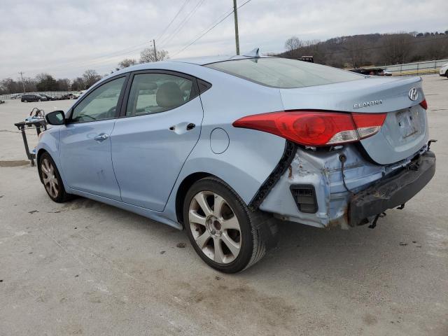 2012 Hyundai Elantra VIN KMHDH4AE1CU318956 Copart auction photo, rear end / side damage thumbnail 2
