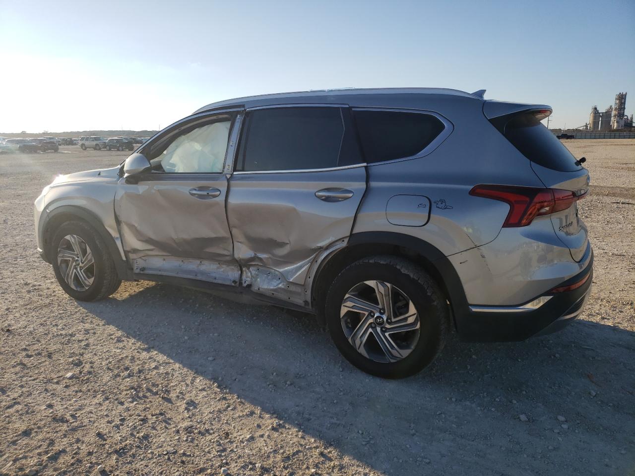 2021 Hyundai Santa Fe VIN 5NMS24AJ0MH330082 Copart auction photo, all over damage thumbnail 2