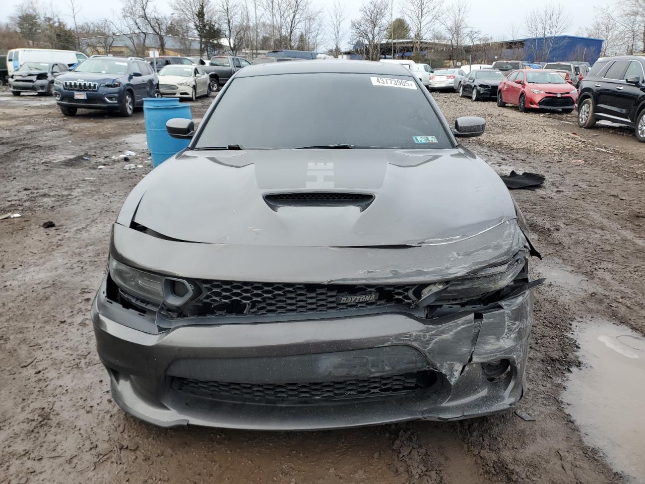 2019 Dodge Charger VIN 2C3CDXGJ1KH604636 Copart auction photo, front end / rear end damage thumbnail 5