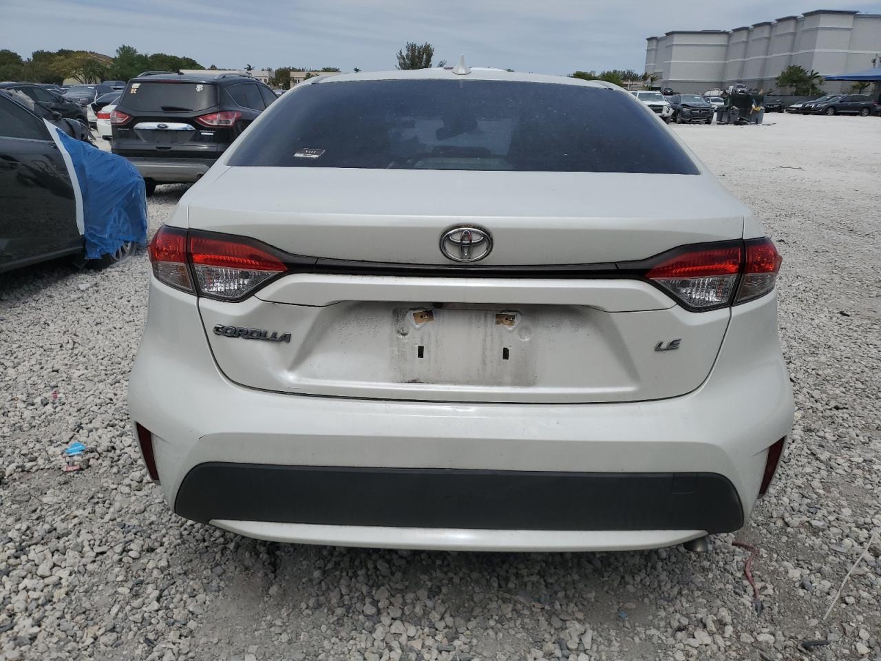 2020 Toyota Corolla VIN JTDEPRAE9LJ011643 Copart auction photo, front end / side damage thumbnail 6
