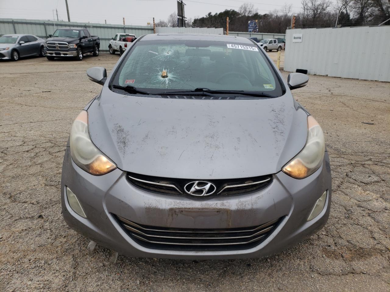 2012 Hyundai Elantra VIN KMHDH4AE9CU210259 Copart auction photo, all over damage thumbnail 5