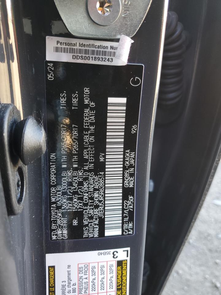 2024 Toyota 4Runner VIN JTERU5JR5R6288514 Copart auction photo, front end / undercarriage damage thumbnail 15