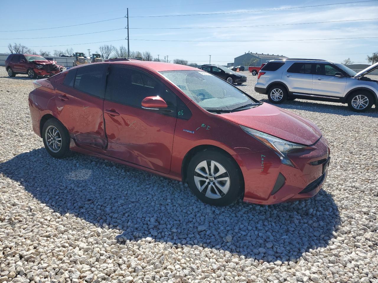 2017 Toyota Prius VIN JTDKARFUXH3052573 Copart auction photo, side damage thumbnail 4