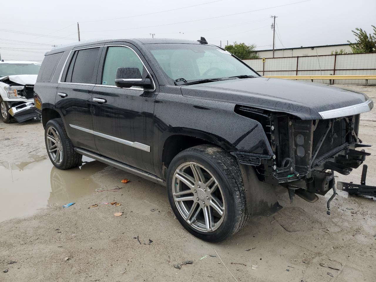 2015 Cadillac Escalade VIN 1GYS4NKJ4FR579802 Copart auction photo, rear end / front end damage thumbnail 4