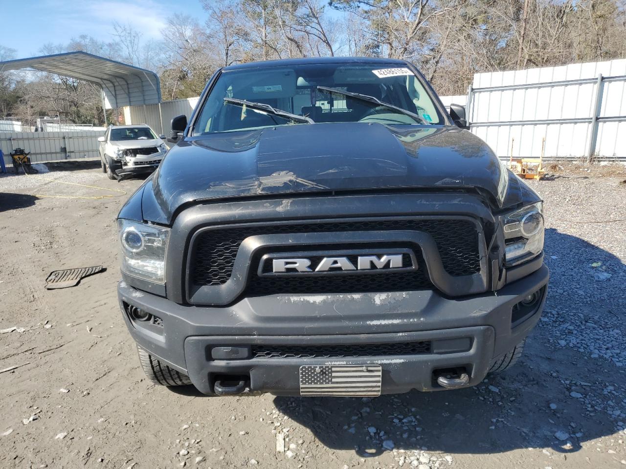 2019 RAM 1500 VIN 1C6RR6GT2KS745296 Copart auction photo, top/roof / front end damage thumbnail 5