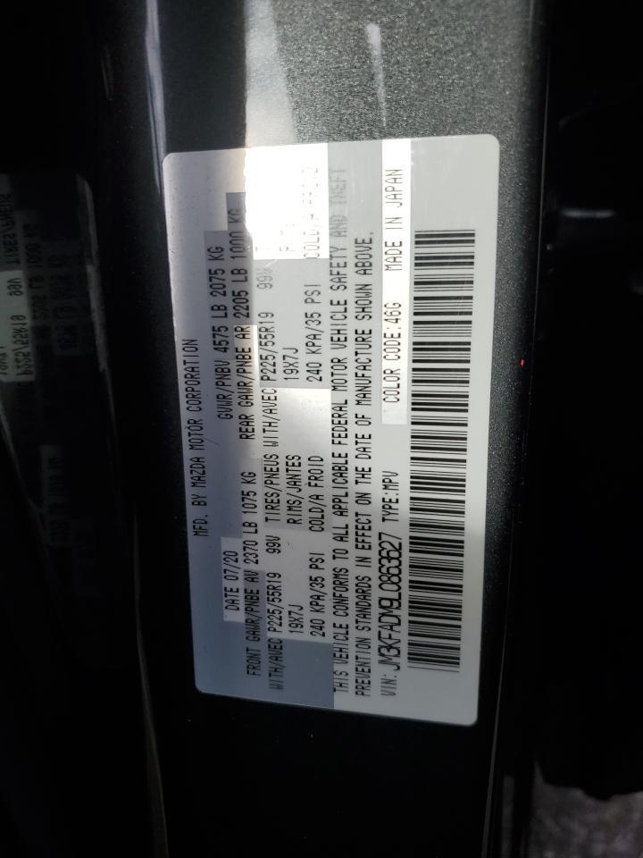 2020 Mazda CX-5 VIN JM3KFADM9L0863627 Copart auction photo, front end damage thumbnail 12