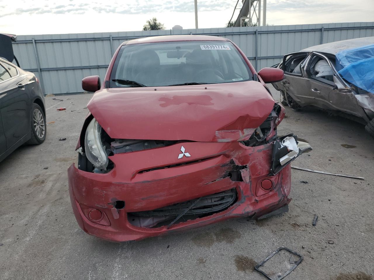 2015 Mitsubishi Mirage VIN ML32A3HJ4FH056296 Copart auction photo, front end damage thumbnail 5