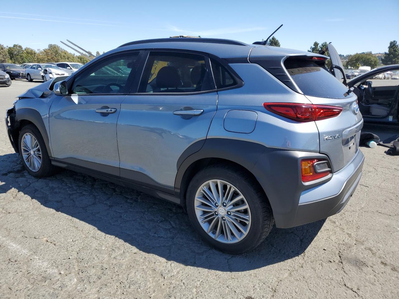 2018 Hyundai Kona VIN KM8K22AA7JU187149 Copart auction photo, front end damage thumbnail 2