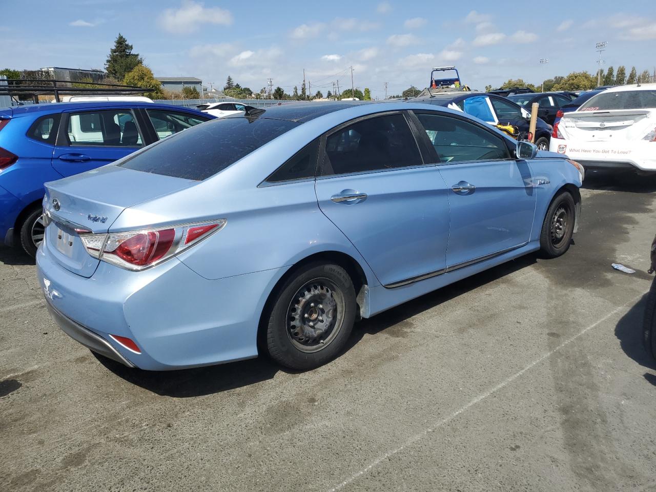 2012 Hyundai Sonata VIN KMHEC4A49CA037399 Copart auction photo, front end damage thumbnail 3