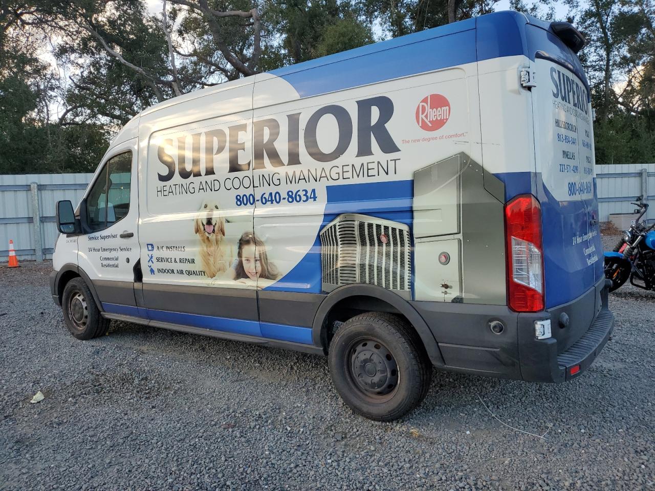 2020 Ford Transit VIN 1FTBR1C80LKB30987 Copart auction photo, water/flood damage thumbnail 2