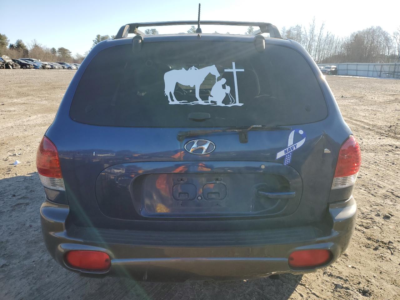 2006 Hyundai Santa Fe VIN KM8SC13D16U098134 Copart auction photo, front end / rear end damage thumbnail 6