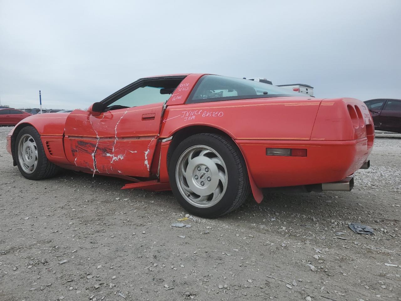 1996 Chevrolet Corvette VIN 1G1YY22P5T5102816 Copart auction photo, side damage thumbnail 2