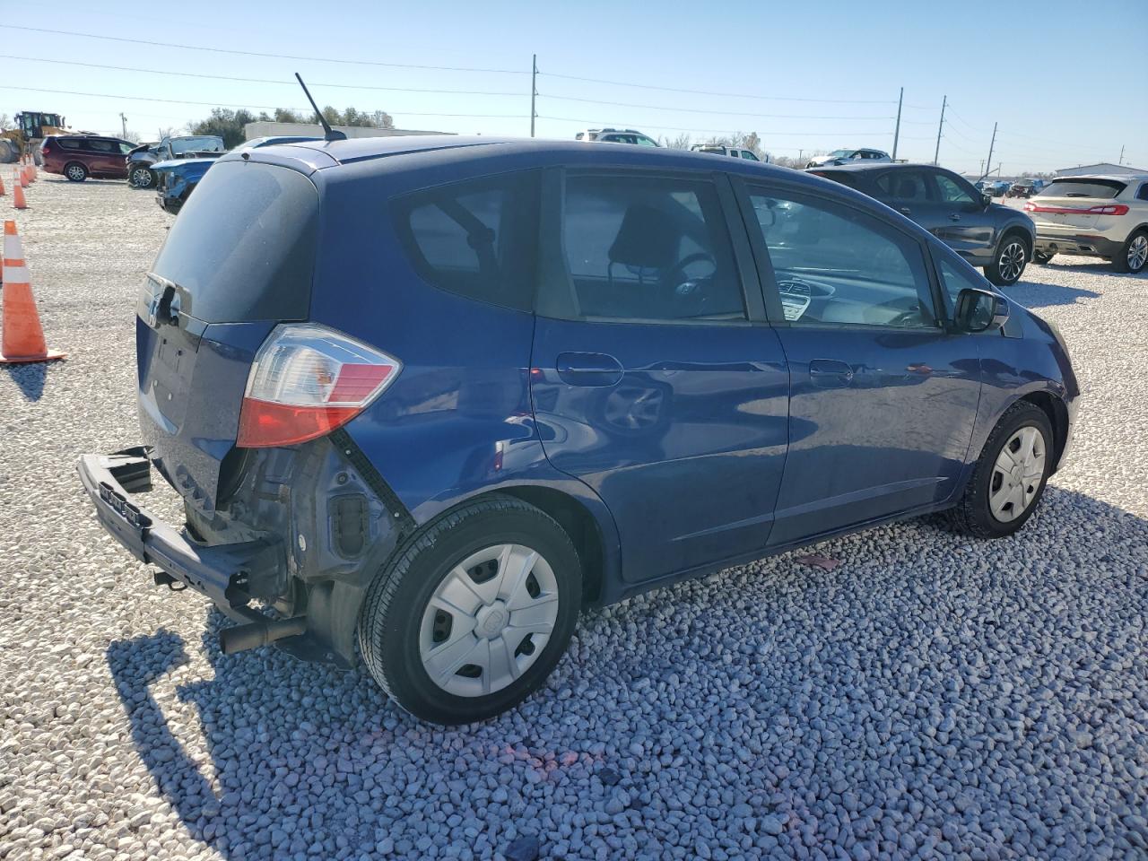 2013 Honda Fit VIN JHMGE8H32DC011890 Copart auction photo, rear end damage thumbnail 3