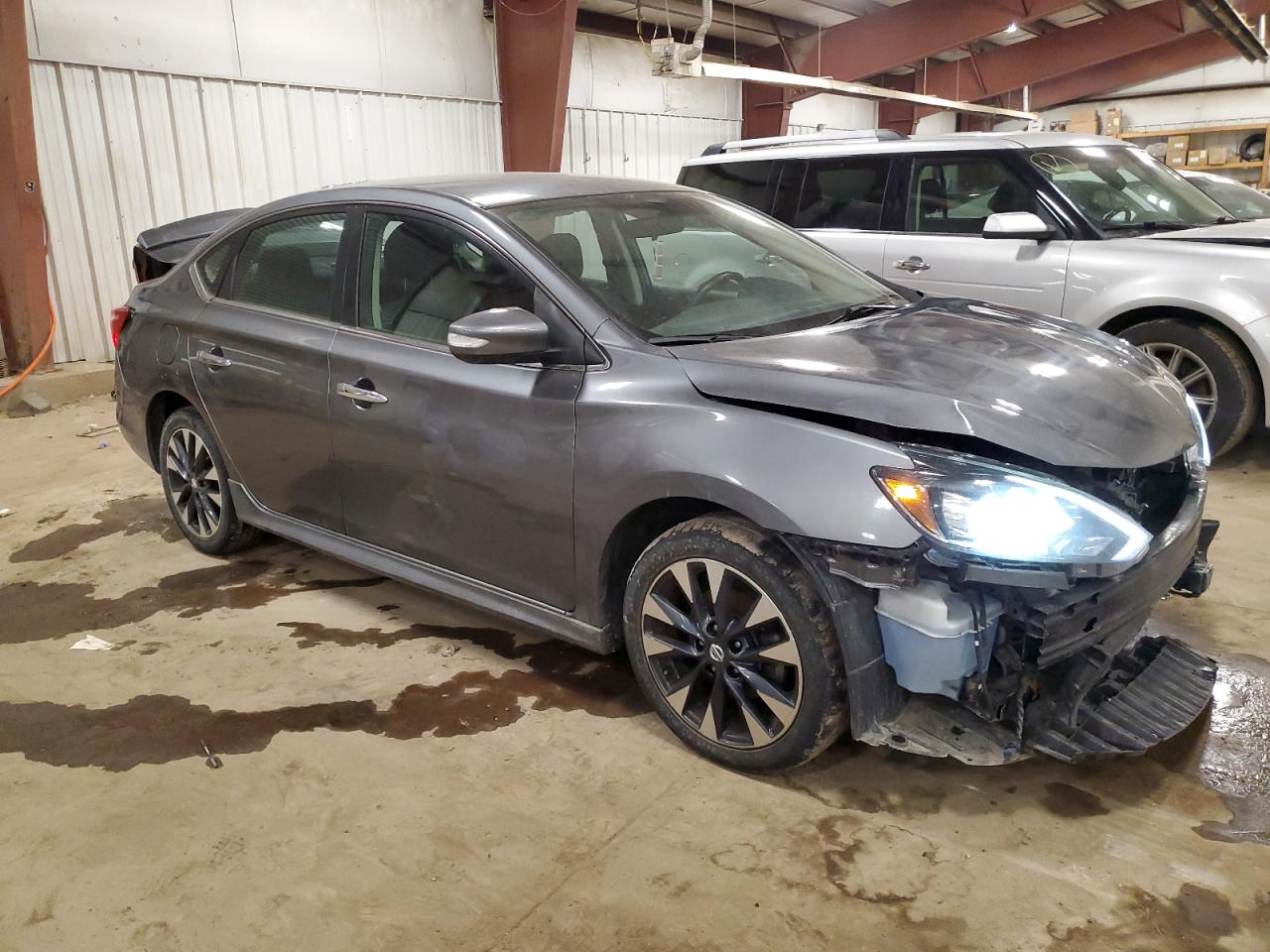 2019 Nissan Sentra VIN 3N1AB7AP7KY302187 Copart auction photo, rear end / front end damage thumbnail 4