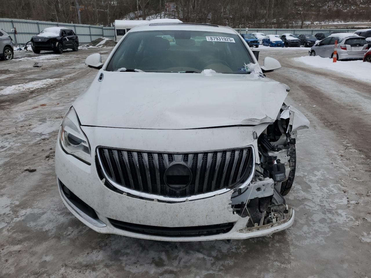 2015 Buick Regal VIN 2G4GN5EX9F9228866 Copart auction photo, front end / side damage thumbnail 5