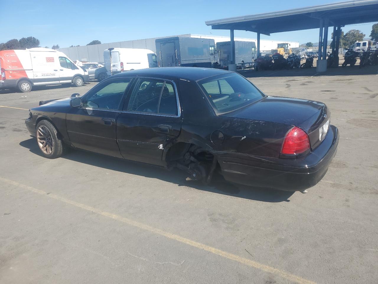 2011 Ford Crown Victoria VIN 2FABP7BV4BX149155 Copart auction photo, side damage thumbnail 2