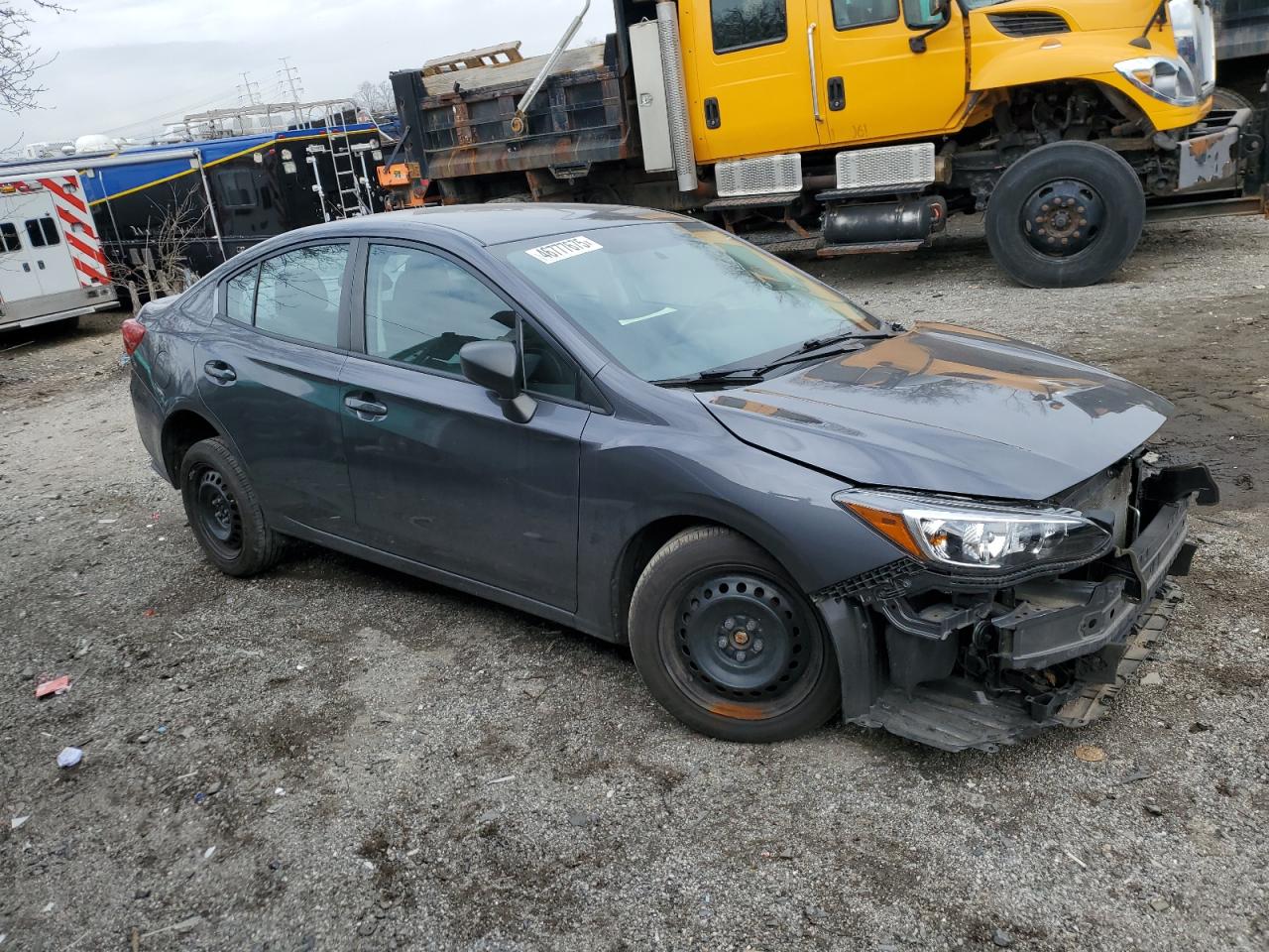 2018 Subaru Impreza VIN 4S3GKAA61J1610485 Copart auction photo, front end / side damage thumbnail 4