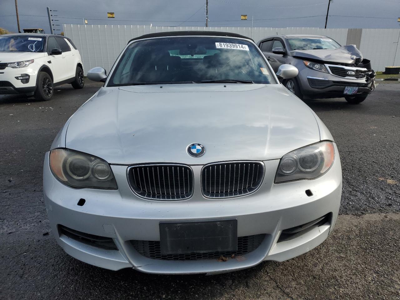 2008 BMW 1er VIN WBAUN93528VF55237 Copart auction photo, vandalism / mechanical damage thumbnail 5