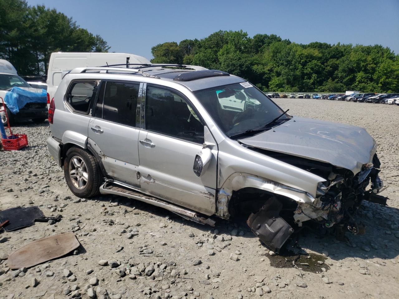 2007 Lexus GX VIN JTJBT20X870126610 Copart auction photo, all over damage thumbnail 4