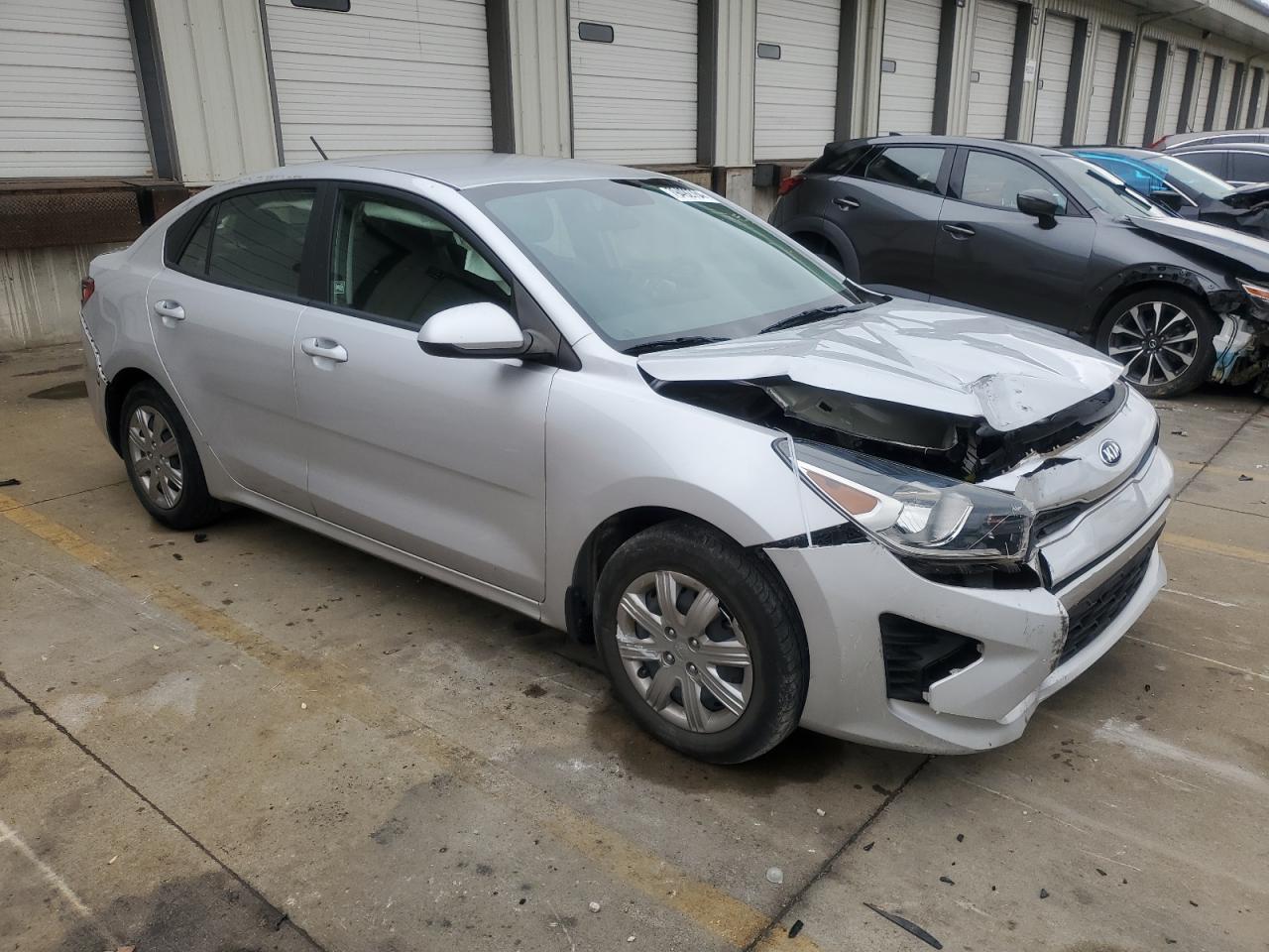 2021 KIA Rio VIN 3KPA24ADXME369775 Copart auction photo, front end damage thumbnail 4
