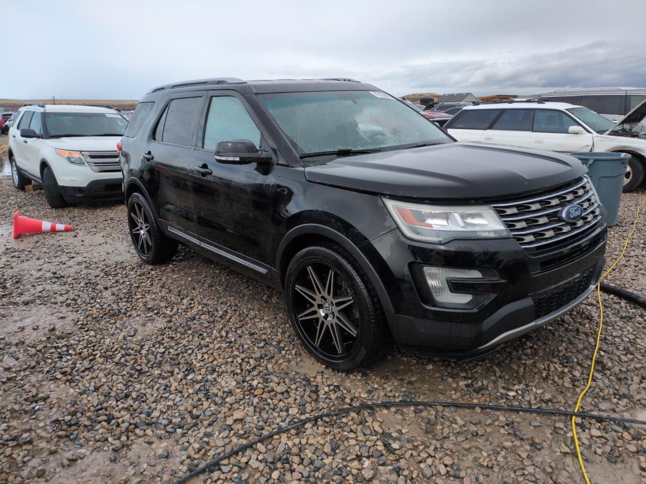 2016 Ford Explorer VIN 1FM5K7D81GGA07612 Copart auction photo, rear end / side damage thumbnail 4