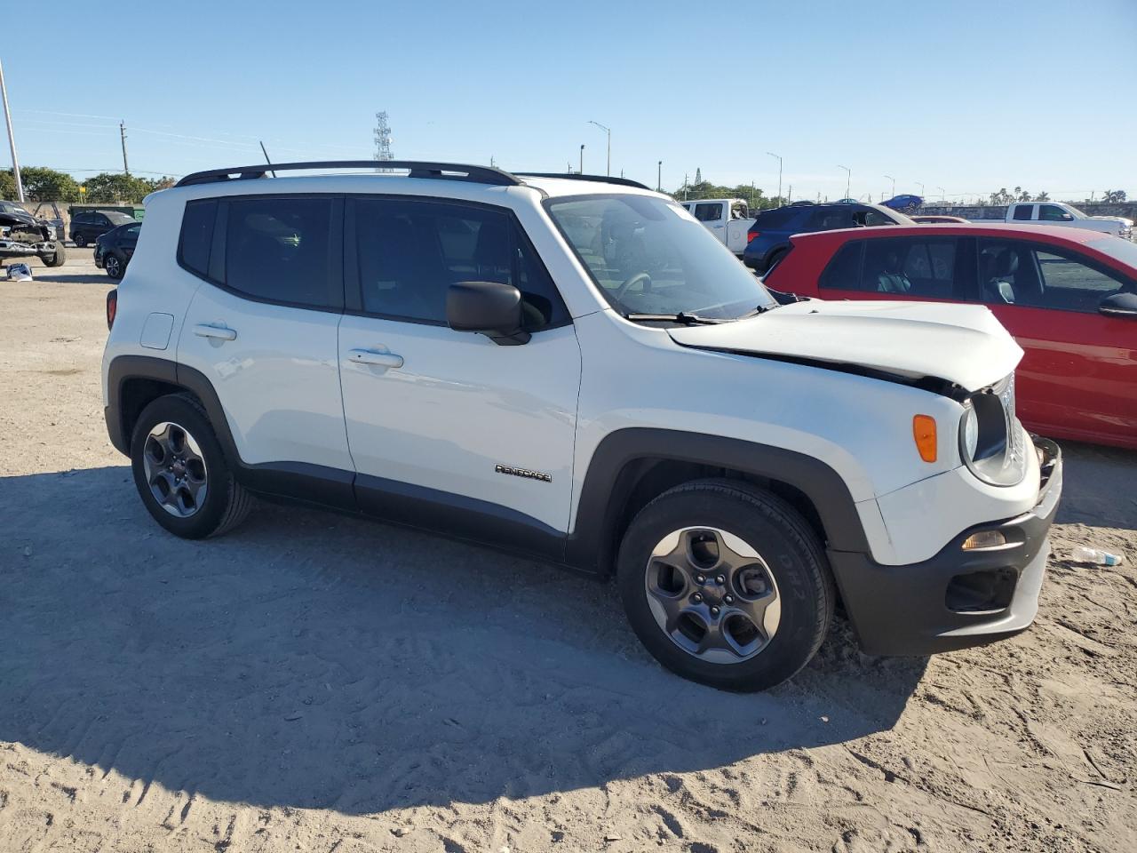 2016 Jeep Renegade VIN ZACCJAAT5GPE31592 Copart auction photo, front end damage thumbnail 4
