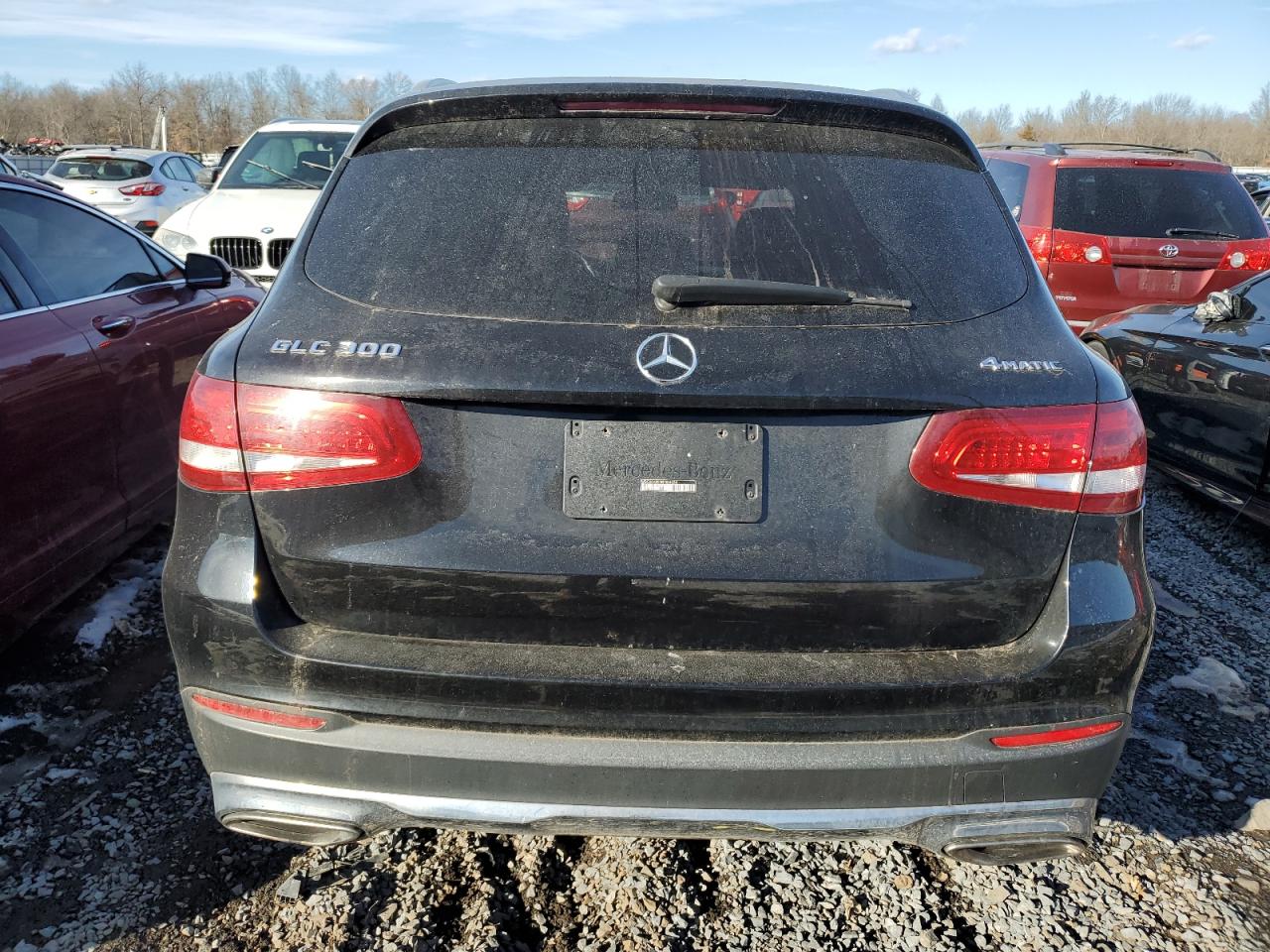 2019 Mercedes-Benz GLC VIN WDC0G4KB0KF584654 Copart auction photo, front end / undercarriage damage thumbnail 6