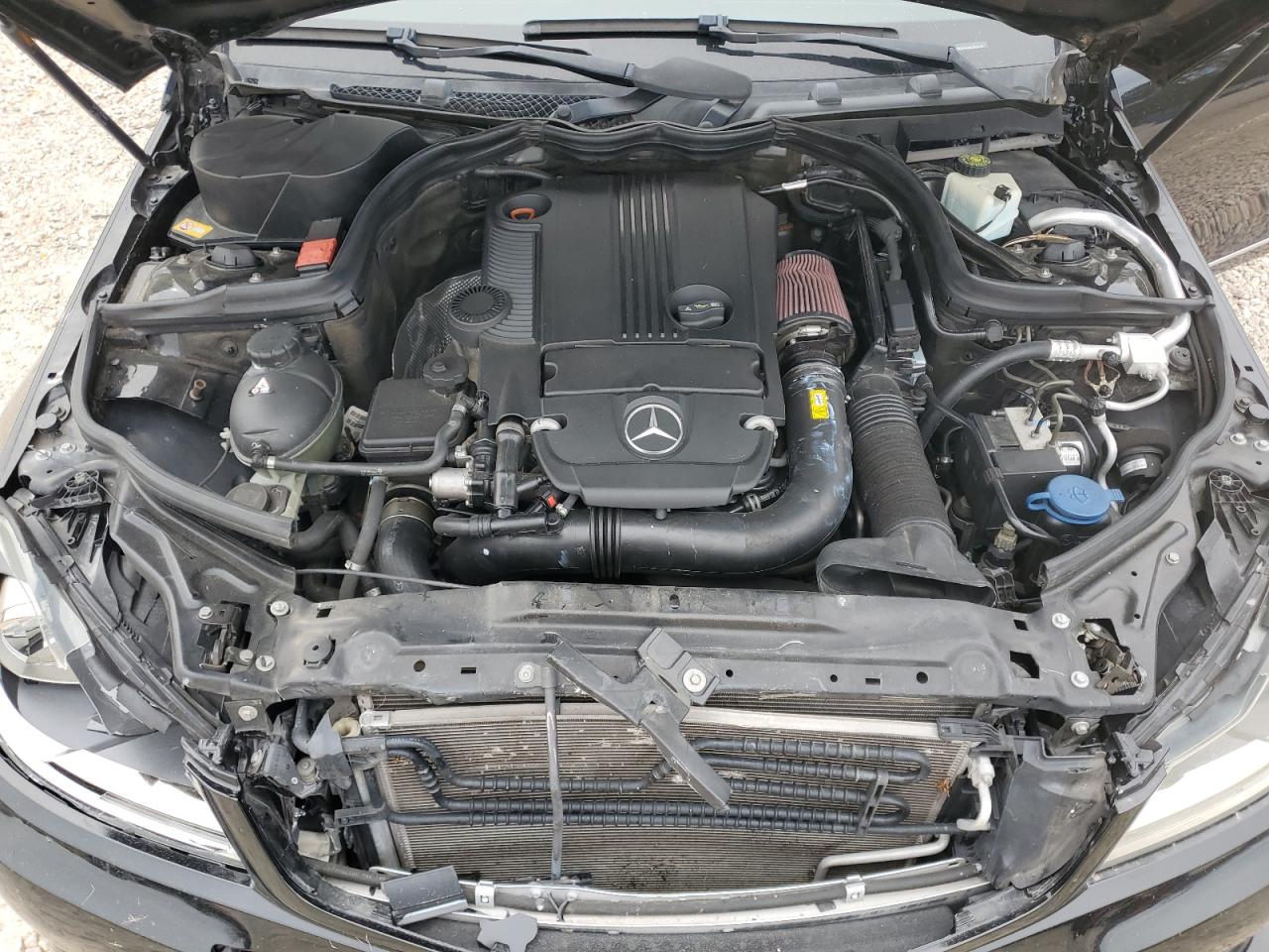 2013 Mercedes-Benz C-klasse VIN WDDGF4HB2DR261986 Copart auction photo, front end damage thumbnail 12