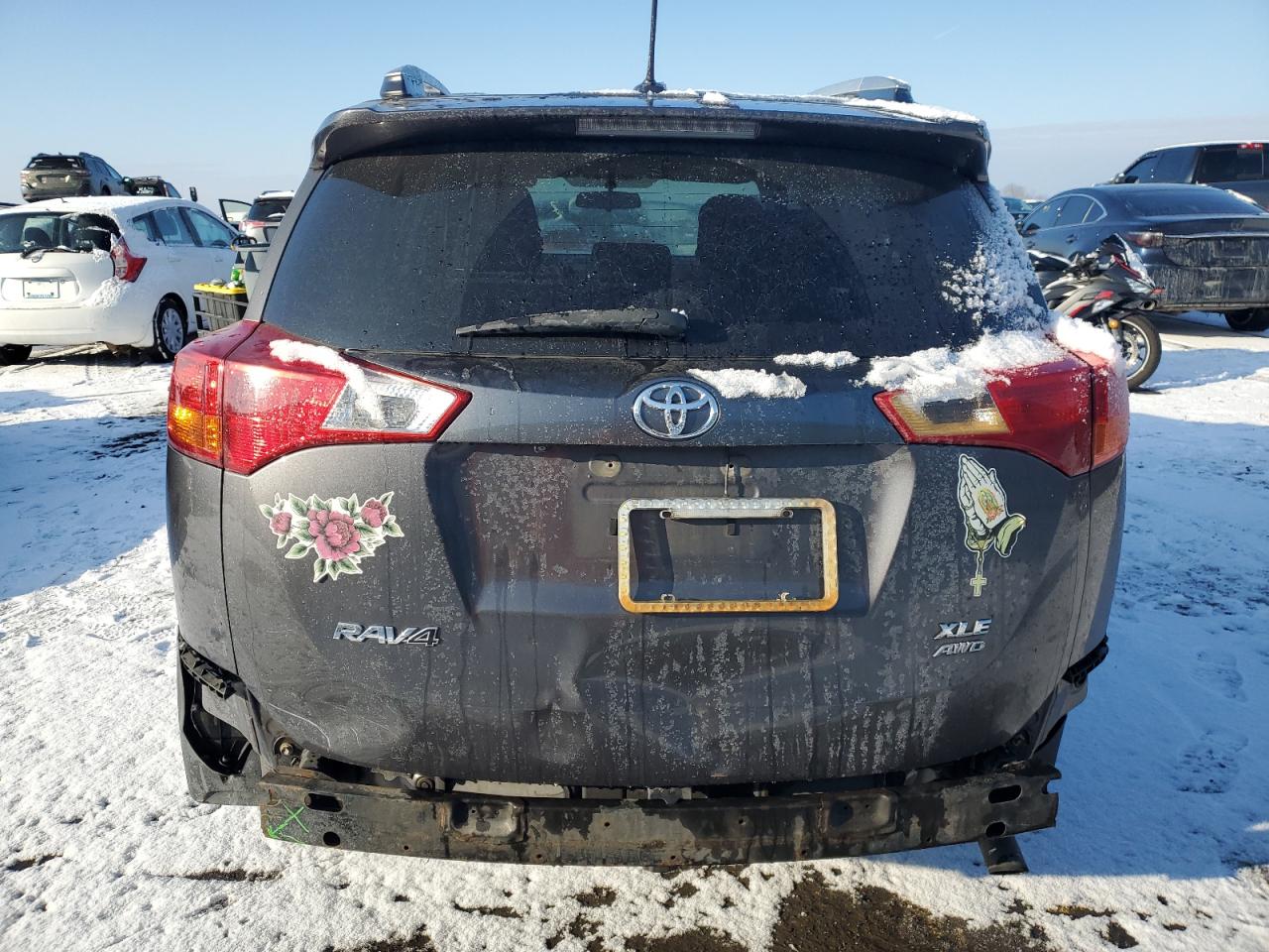 2014 Toyota RAV 4 VIN 2T3RFREV8EW135664 Copart auction photo, rear end damage thumbnail 6