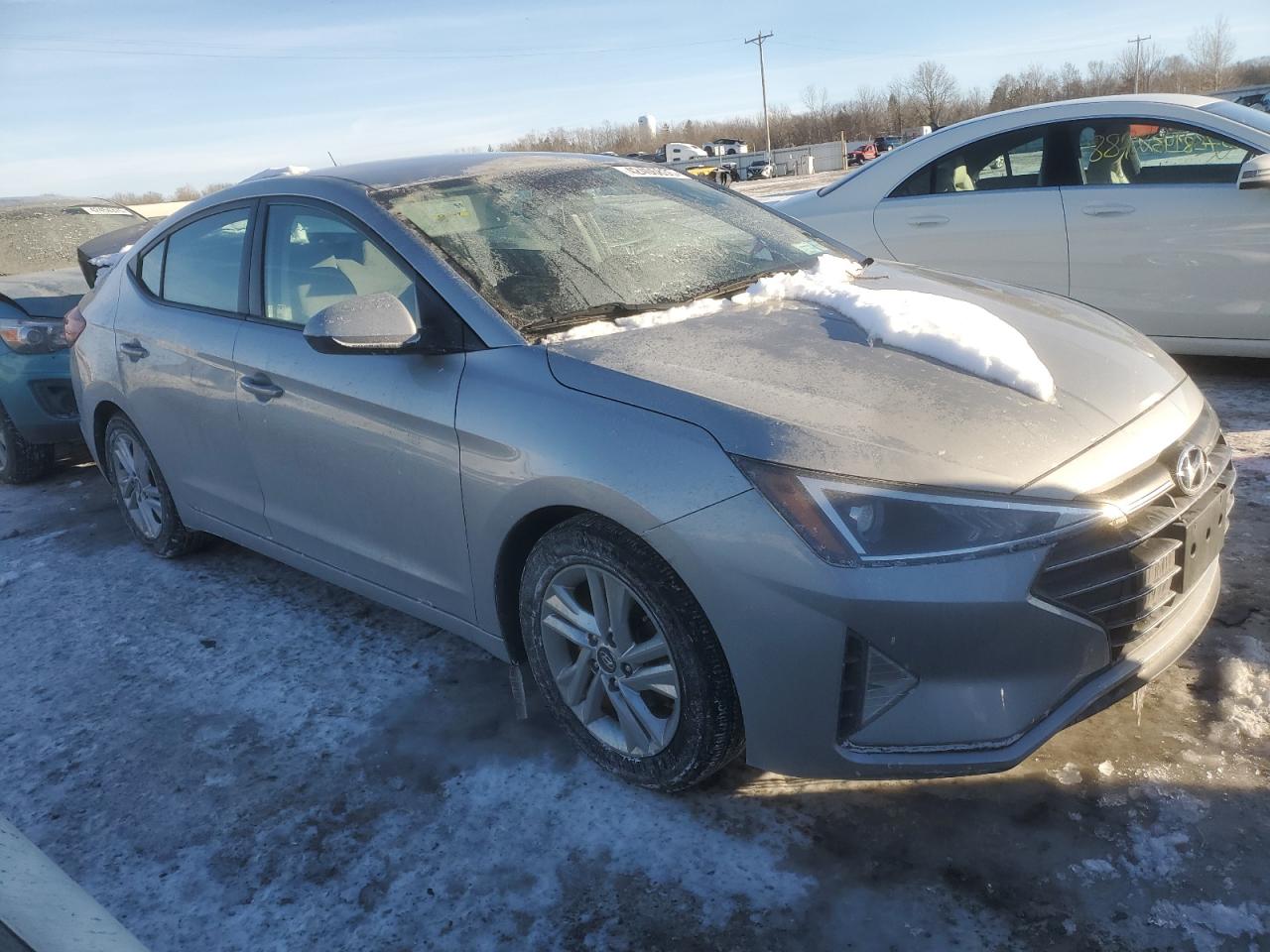 2020 Hyundai Elantra VIN 5NPD84LFXLH569981 Copart auction photo, vandalism damage thumbnail 4