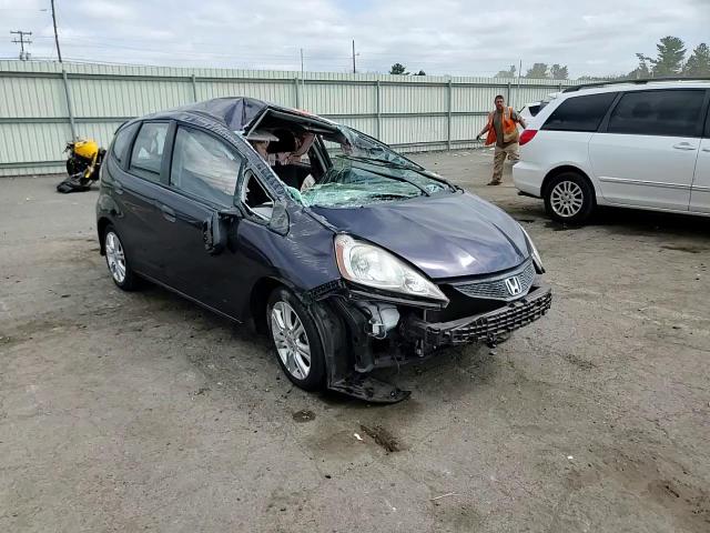 2010 Honda Fit VIN JHMGE8H4XAC015187 Copart auction photo, top/roof / front end damage thumbnail 10