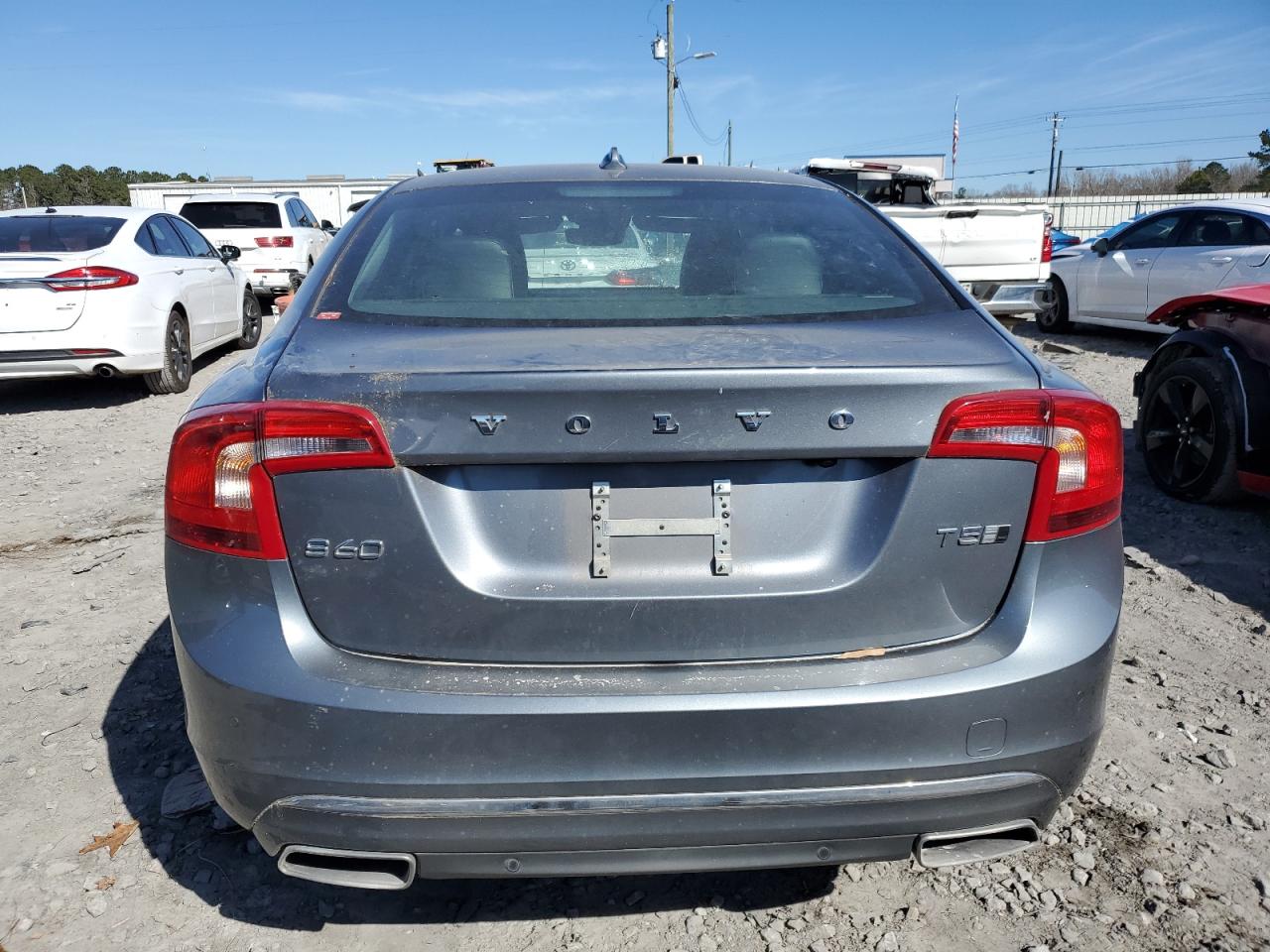 2018 Volvo S60 VIN LYV402TK7JB175800 Copart auction photo, top/roof damage thumbnail 6