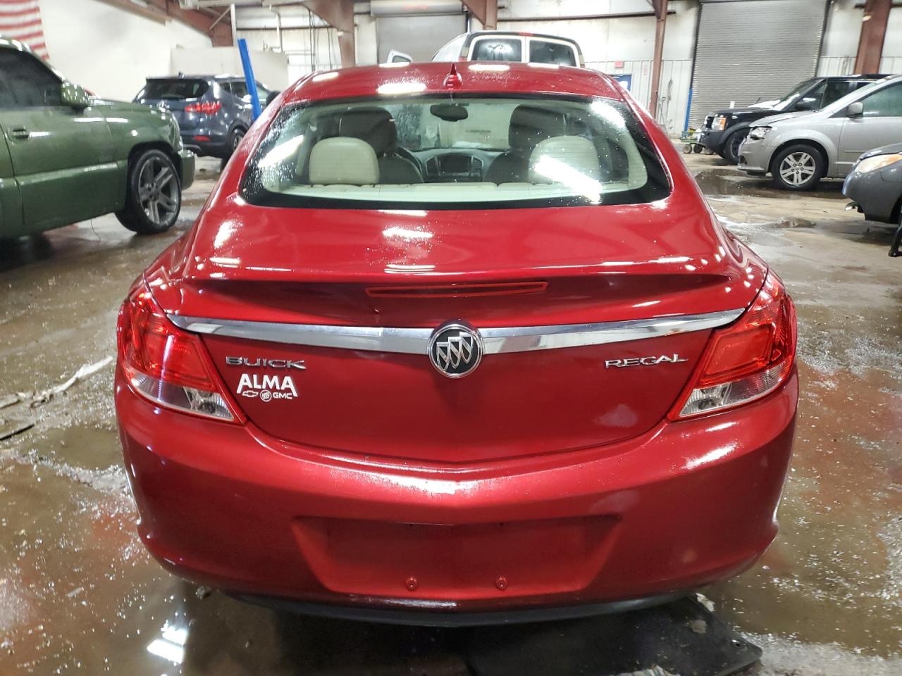 2013 Buick Regal VIN 2G4GR5ER2D9248542 Copart auction photo, front end / side damage thumbnail 6