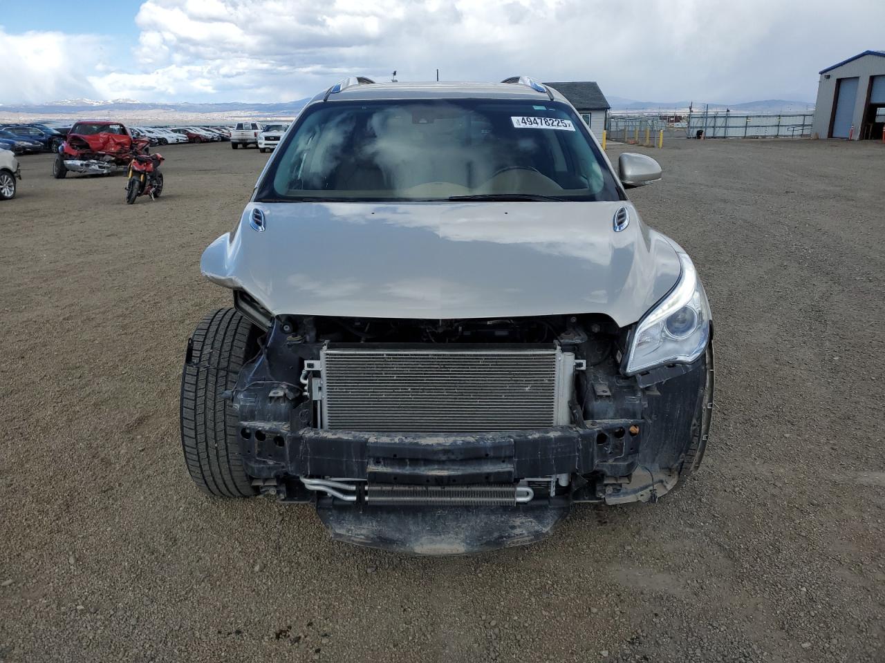 2014 Buick Enclave VIN 5GAKVCKD3EJ225706 Copart auction photo, front end damage thumbnail 5