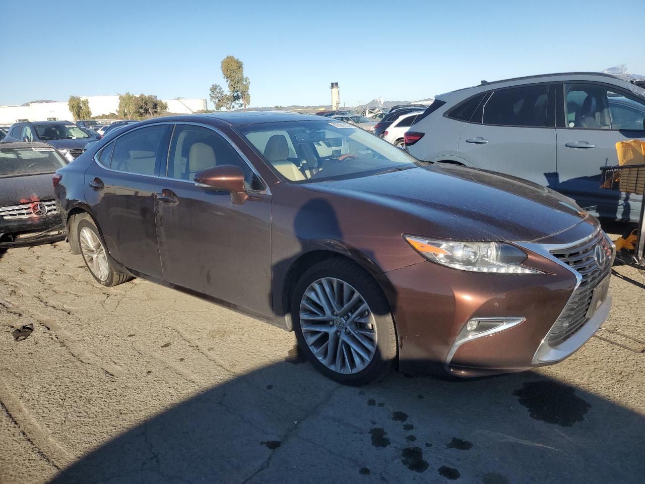 2016 Lexus ES VIN JTHBK1GG3G2213260 Copart auction photo, rear end damage thumbnail 4