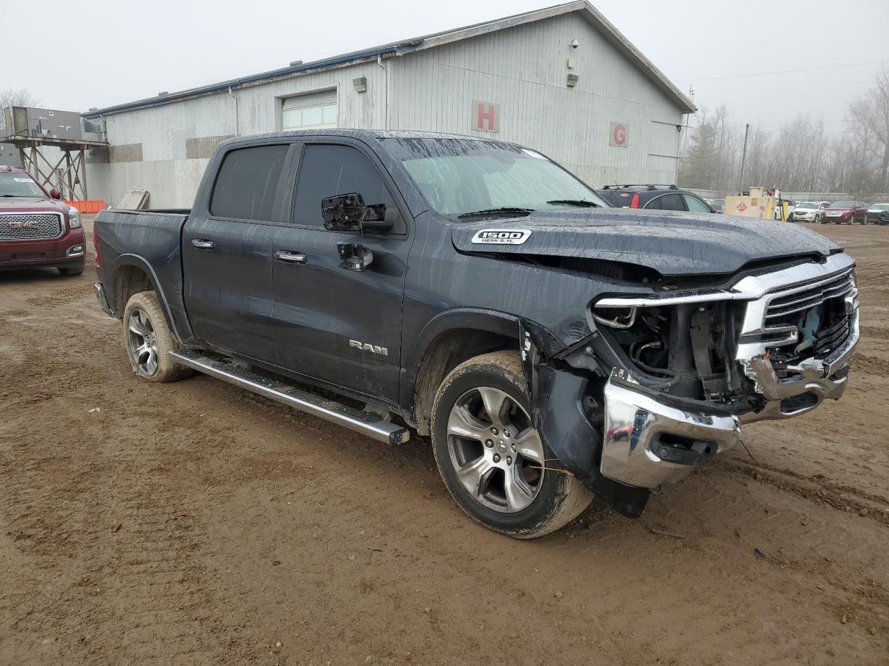 2019 RAM 1500 VIN 1C6SRFJT4KN908653 Copart auction photo, front end / side damage thumbnail 4