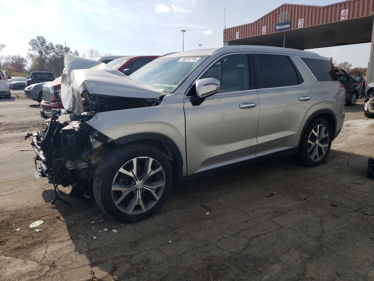 2022 Hyundai Palisade VIN KM8R3DHE1NU375073