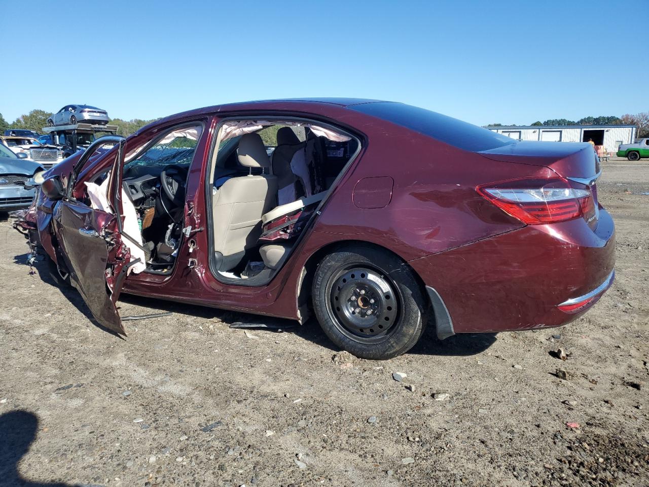 2017 Honda Accord VIN 1HGCR2F3XHA232922 Copart auction photo, all over damage thumbnail 2