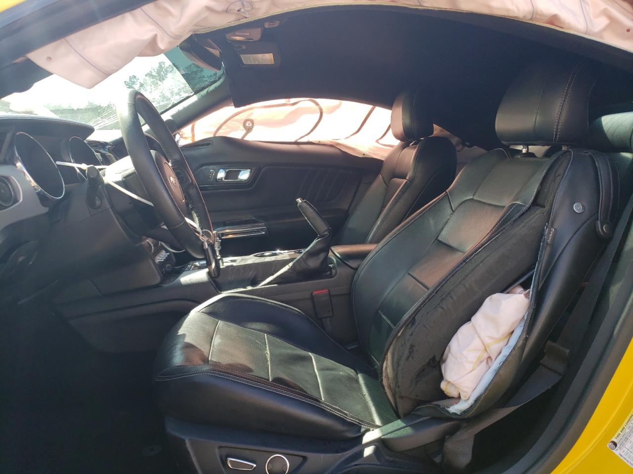 2015 Ford Mustang VIN 1FA6P8CF9F5390294 Copart auction photo, side / front end damage thumbnail 7