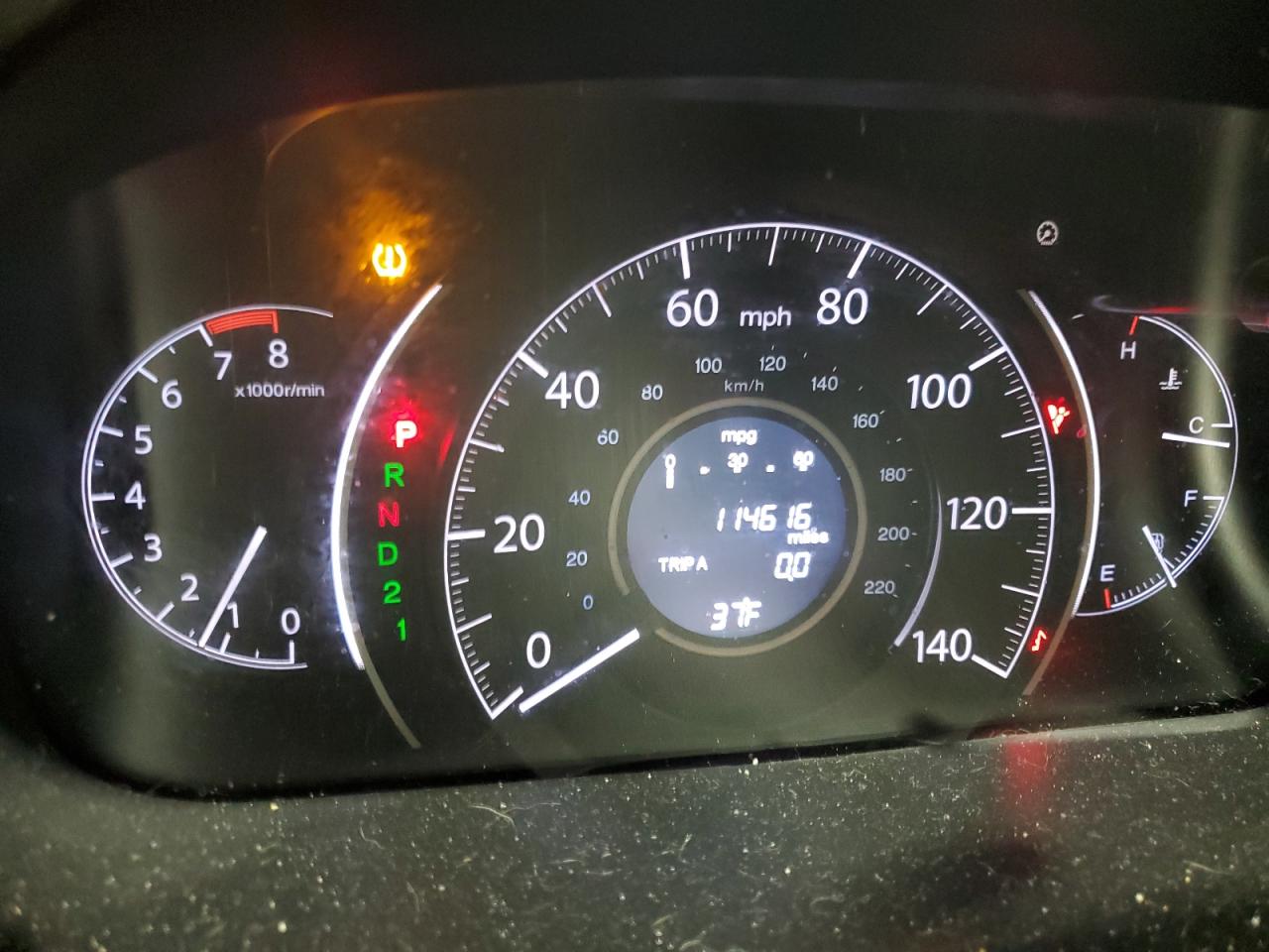 2014 Honda CR-V VIN 5J6RM4H53EL104677 Copart auction photo, front end / side damage thumbnail 9