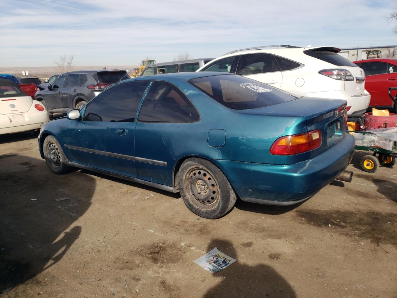 1995 Honda Civic VIN 2HGEJ1129SH519914 Copart auction photo, stripped damage thumbnail 2