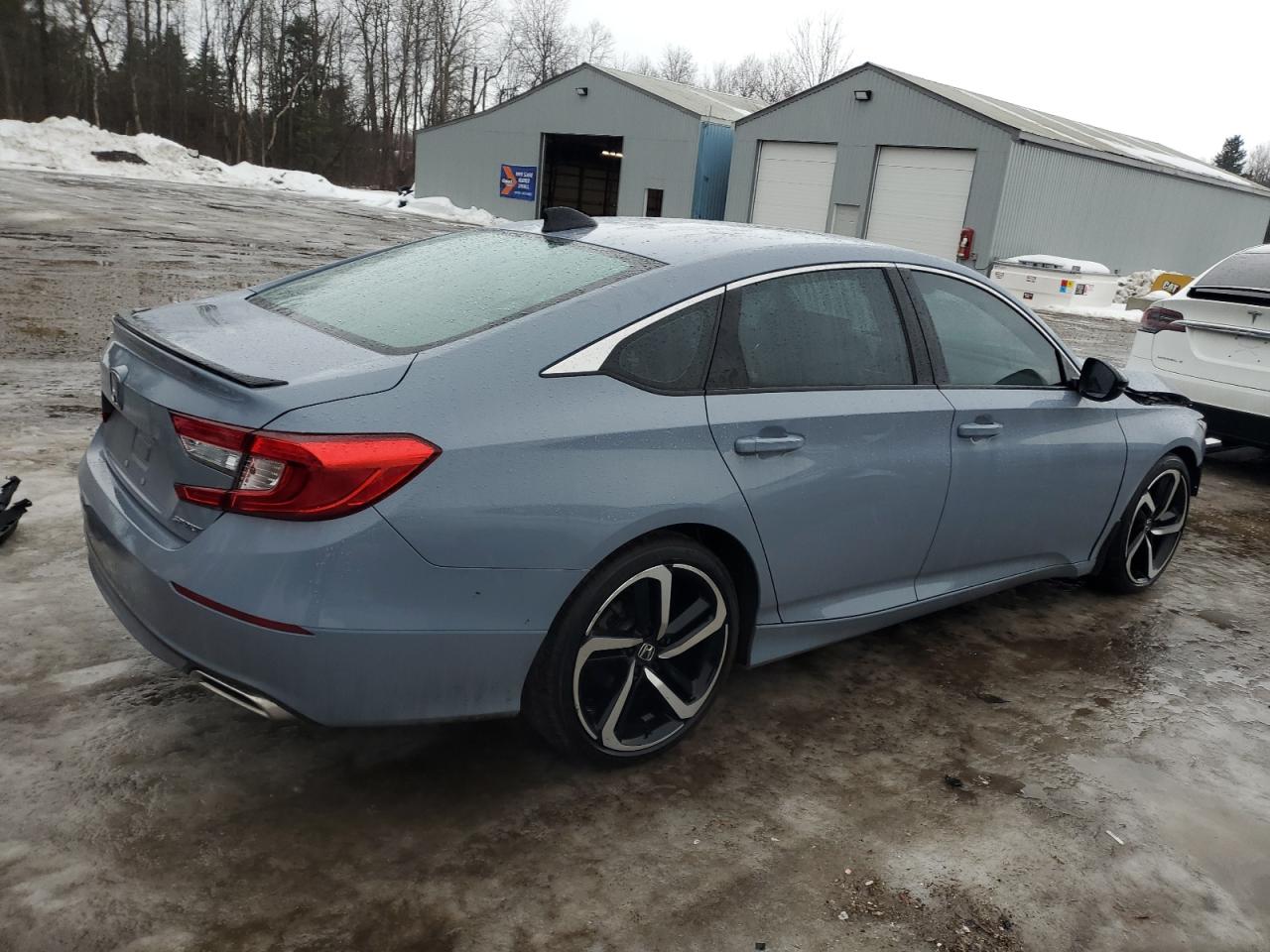 2022 Honda Accord VIN 1HGCV1F31NA801593 Copart auction photo, front end / side damage thumbnail 3